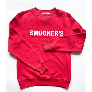 Red Smuckers Crewneck Sweatshirt Size Small